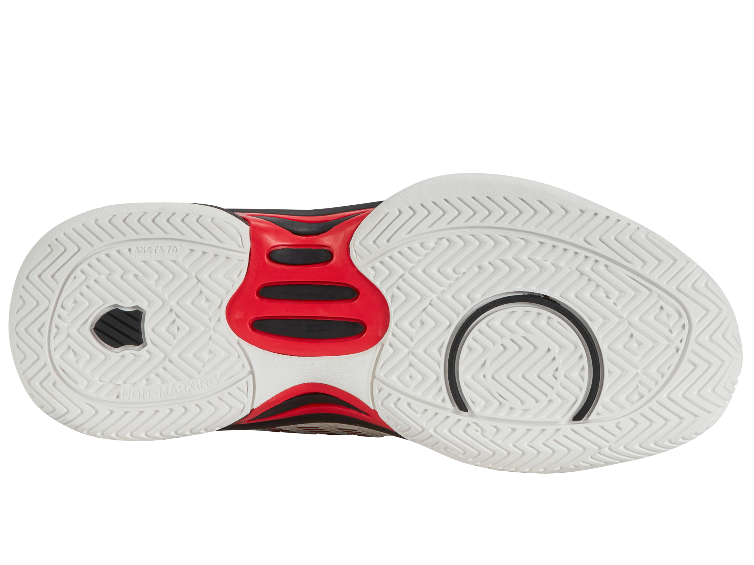 Hypercourt Express 2 Tennis Shoes - Men's Size 10.4 M | Bright White/Stretch Limo/High Risk Red Colorway | Perfect for Competitive Matches & Casual Court Wear
