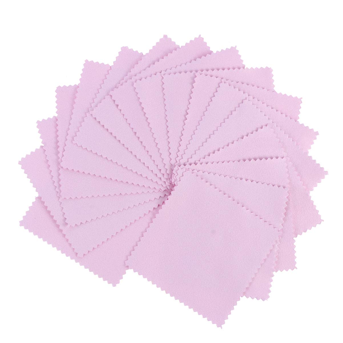Garneck 100pcs Jewelry Cleaning Cloth - Microfiber Polishing for Watches, Glasses & Phones