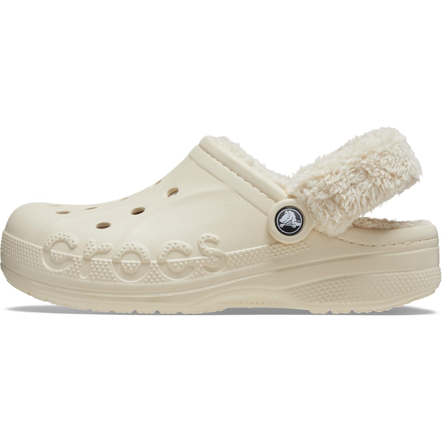 Crocs Unisex Baya Lined Fuzz Strapgraphic Clog - Comfortable Winter Shoes for Men & Women - Perfect for Indoor, Outdoor & Casual Wear