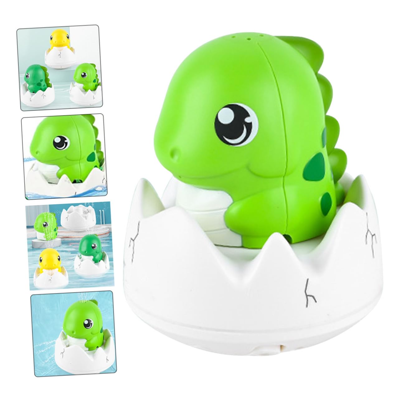 2 Pack Dinosaur Bath Toys for Kids - Light Green Bathtub Toys with 1200mAh Battery, Fun Water Play for Toddlers & Children - Perfect for Bath Time, Pool Parties & Sensory Play
