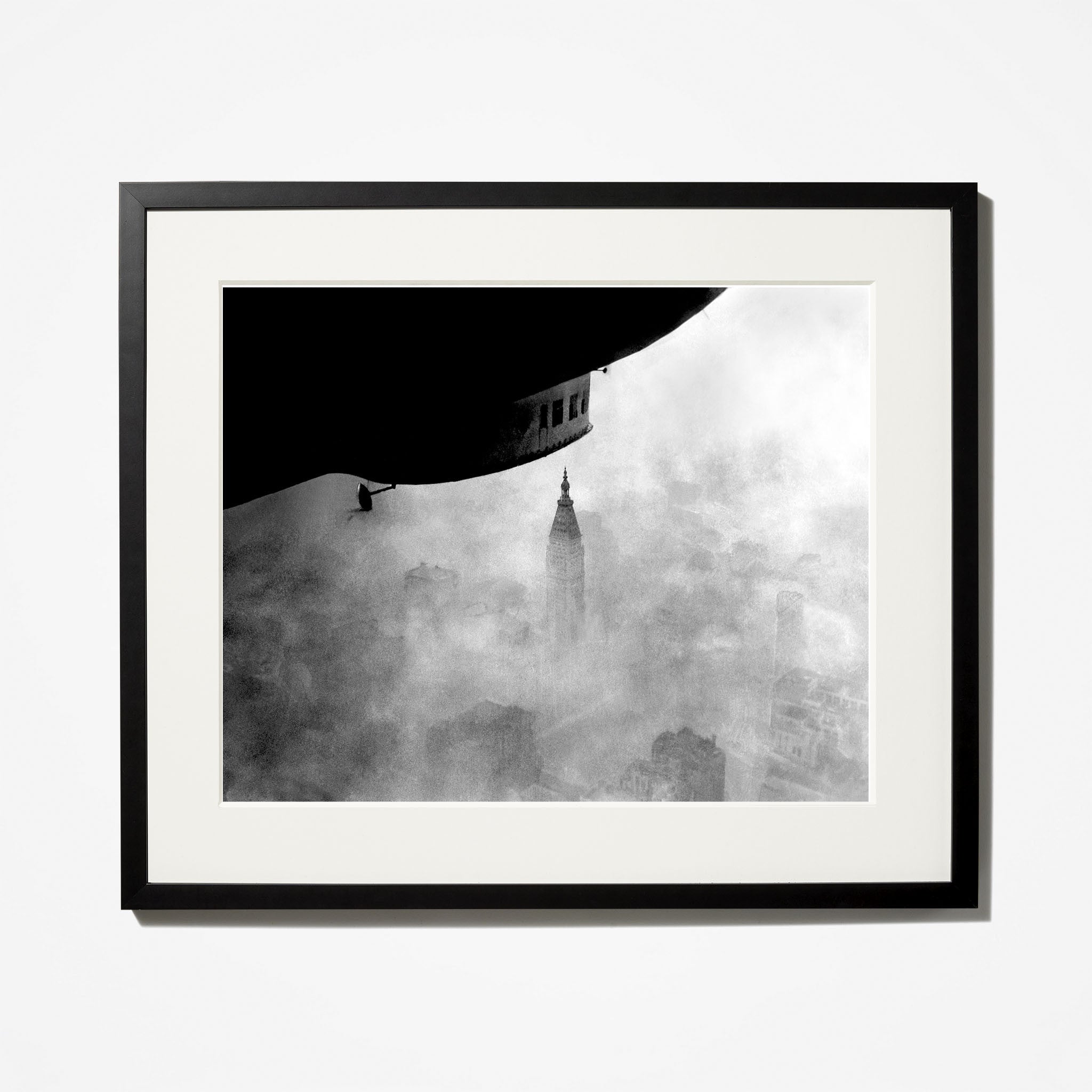 Vintage Zeppelin Airship Over New York City - Retro Wall Art Print for Home & Office Decor - Perfect for Living Room, Bedroom or Office Space