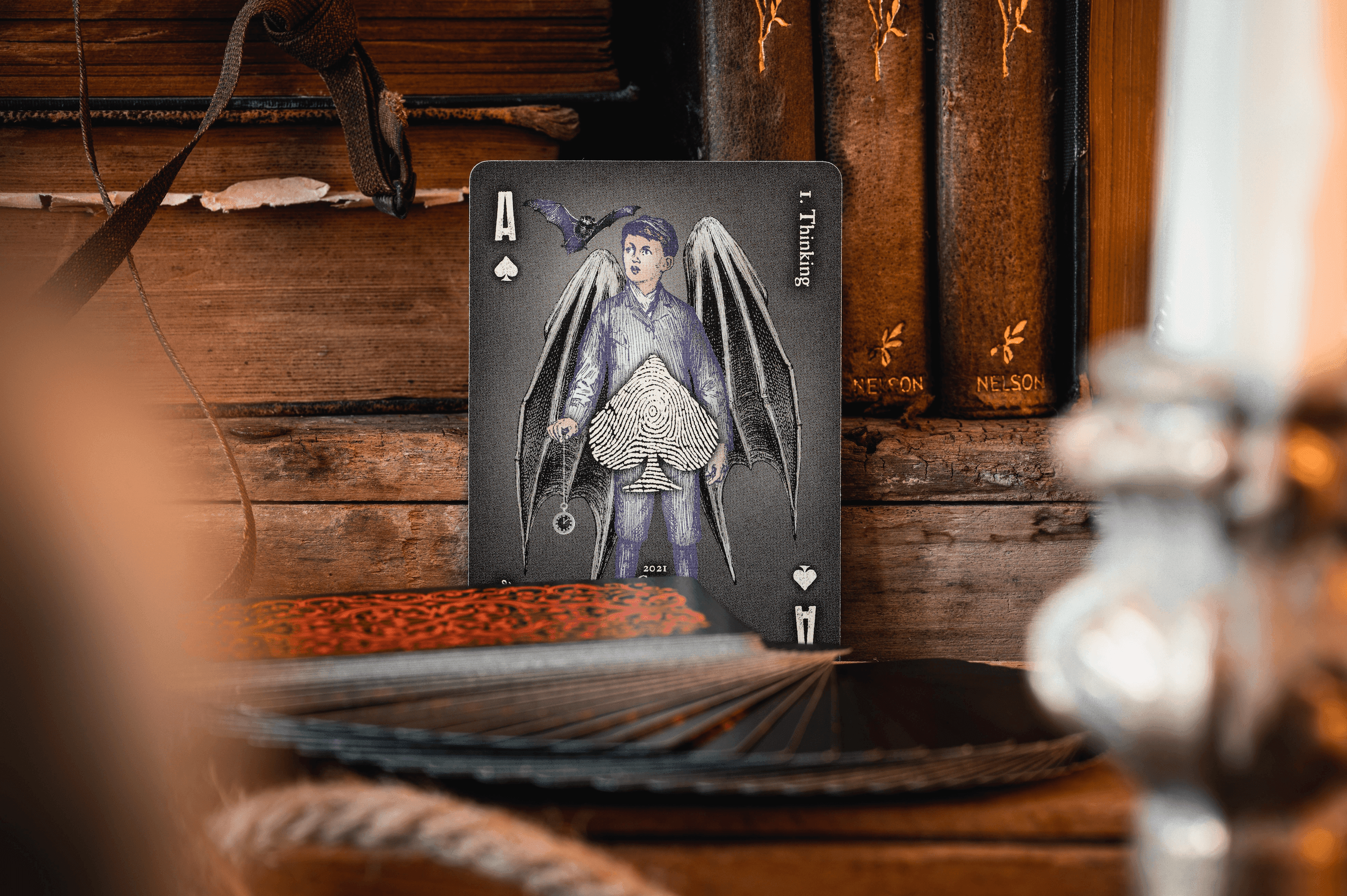 Cartomancer Shadow Playing Cards by Alain Benoit - Premium Gothic Tarot Cards for Magic Tricks, Fortune Telling & Cardistry | Perfect for Magicians, Tarot Readers & Collectors