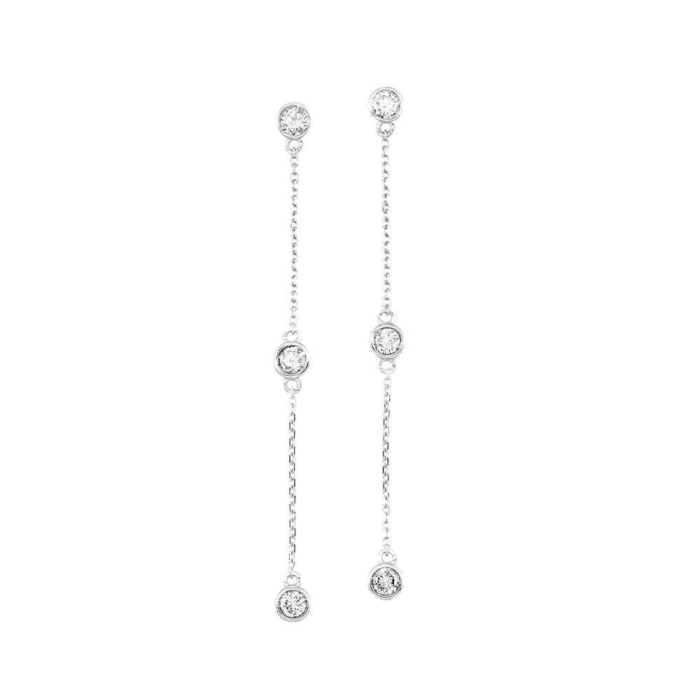 14K White Gold Earrings for Women - Elegant Studs, Hoops & Dangle Earrings | Perfect for Weddings, Parties & Everyday Wear