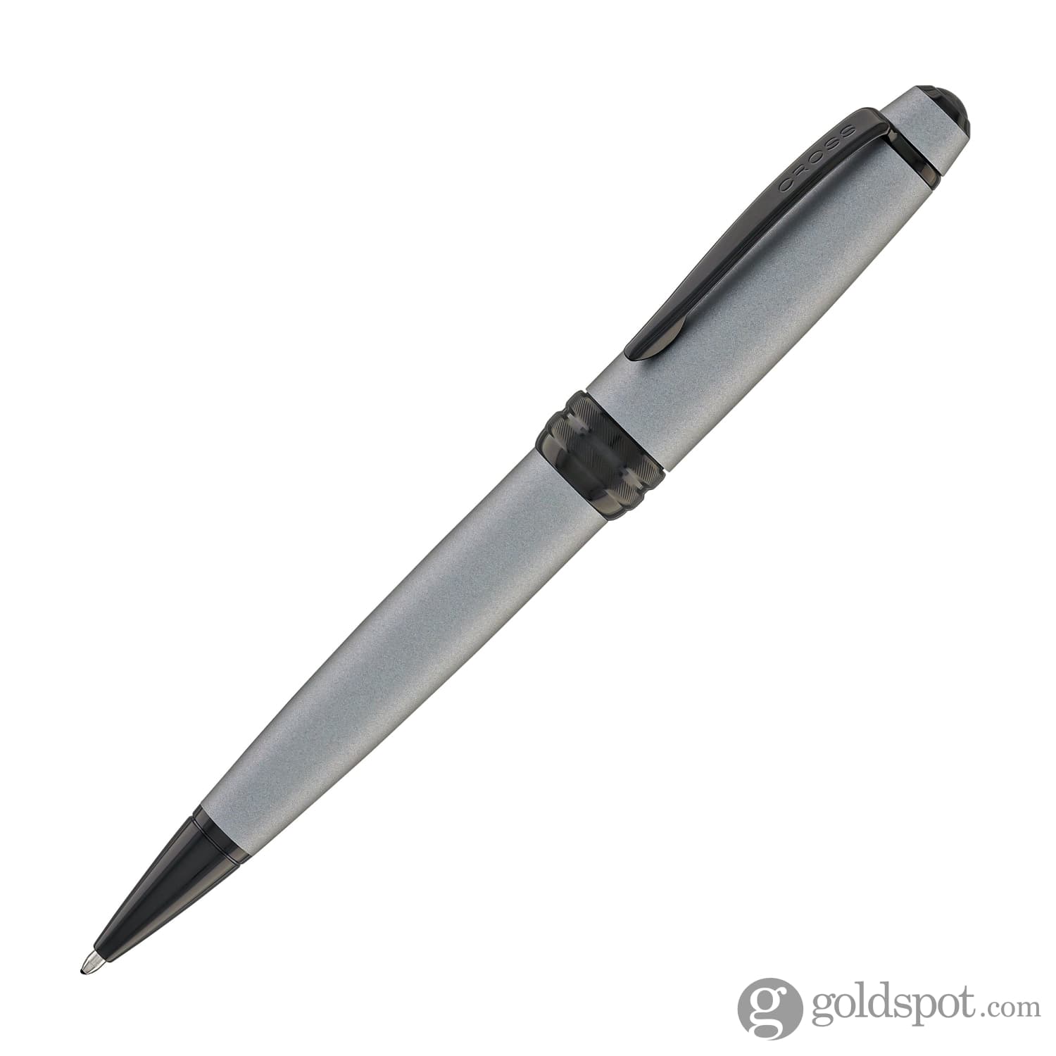 Cross Bailey Matte Gray Lacquer PVD Ballpoint Pen - Premium Writing Instrument for Office, Business & Gift Giving
