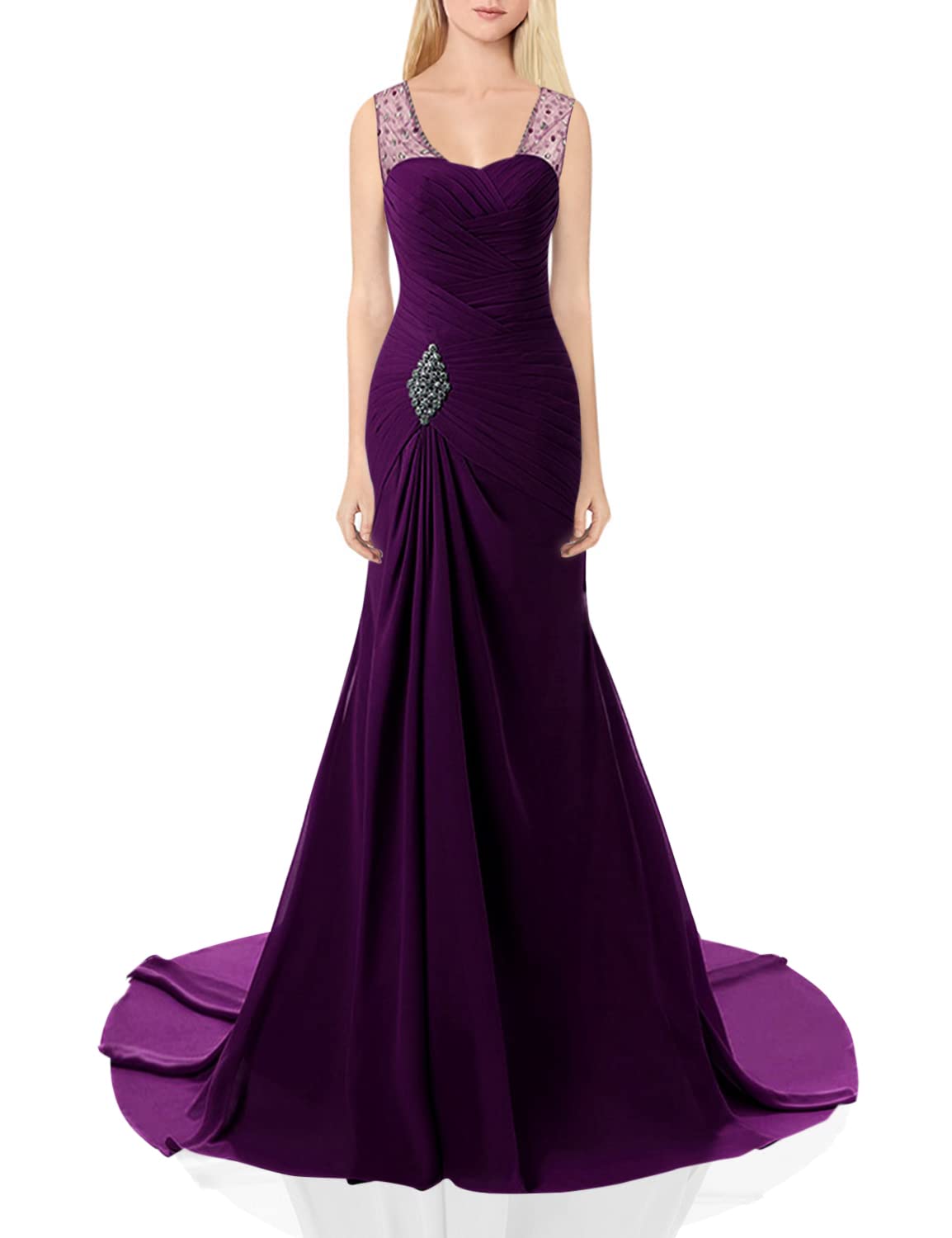 Elegant Lily Wedding Mermaid Ball Gown for Women - Long Prom Dress for Formal Occasions, Evening Parties & Special Events