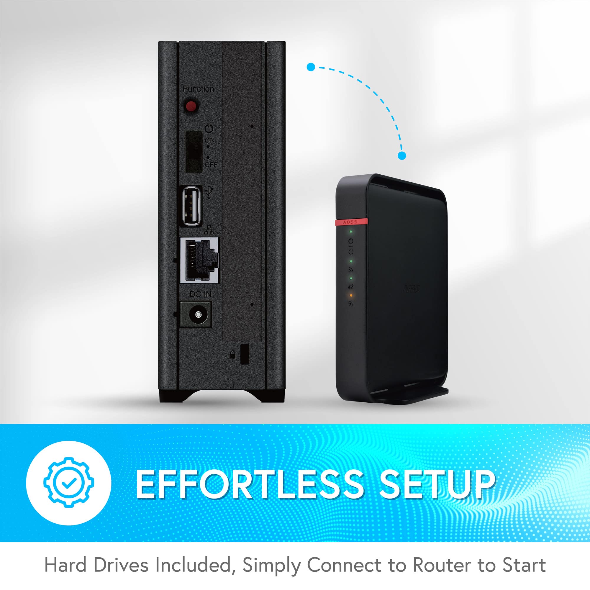 BUFFALO LinkStation 210 4TB 1-Bay NAS Network Attached Storage with HDD | Home Cloud & Network Storage Device for Media Backup, File Sharing & Remote Access