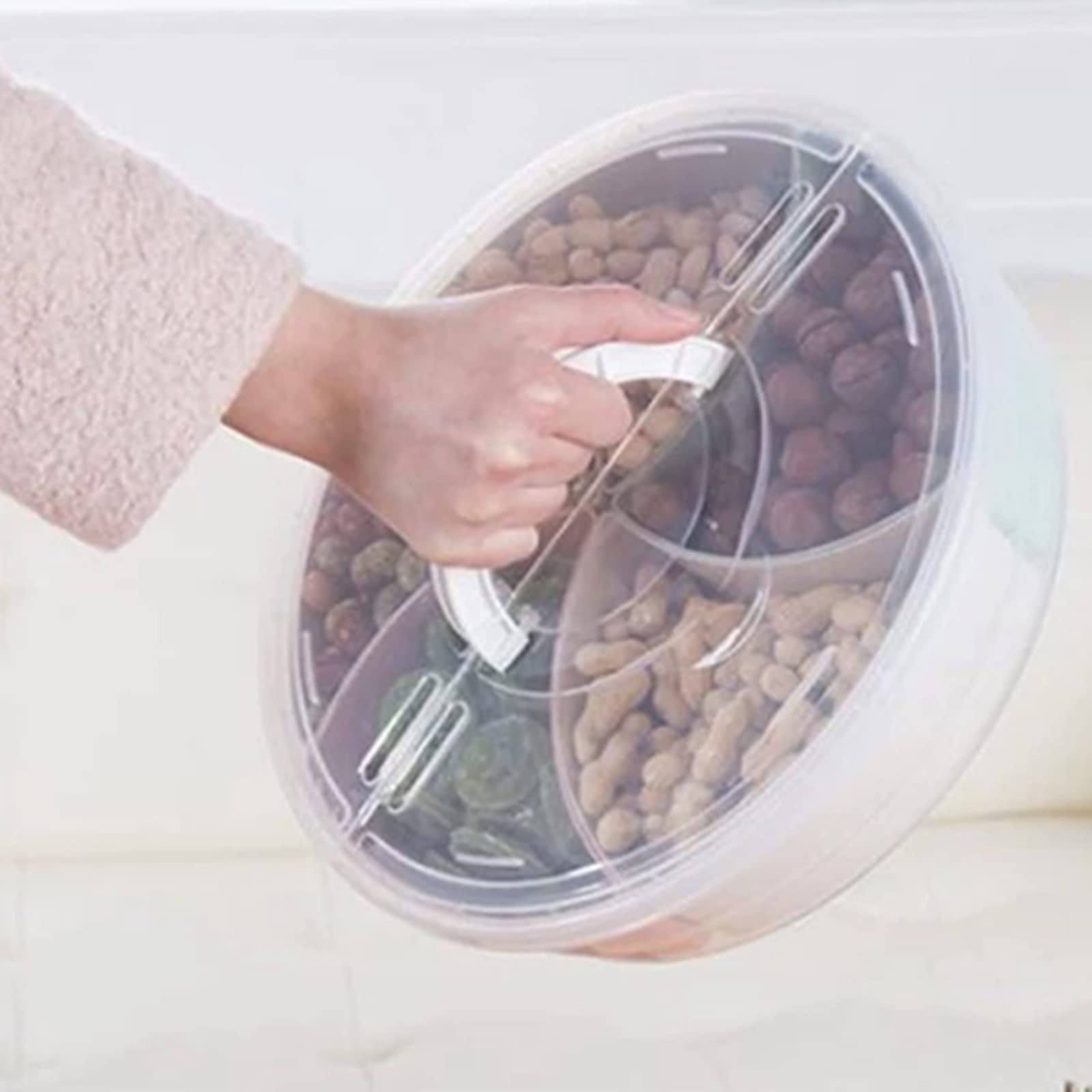 Portable Airtight Dried Fruit Storage Container with Lid - Leak-Proof Snack Box for Candy, Nuts, Berries | Perfect for Travel, Office, Picnics & Home Organization