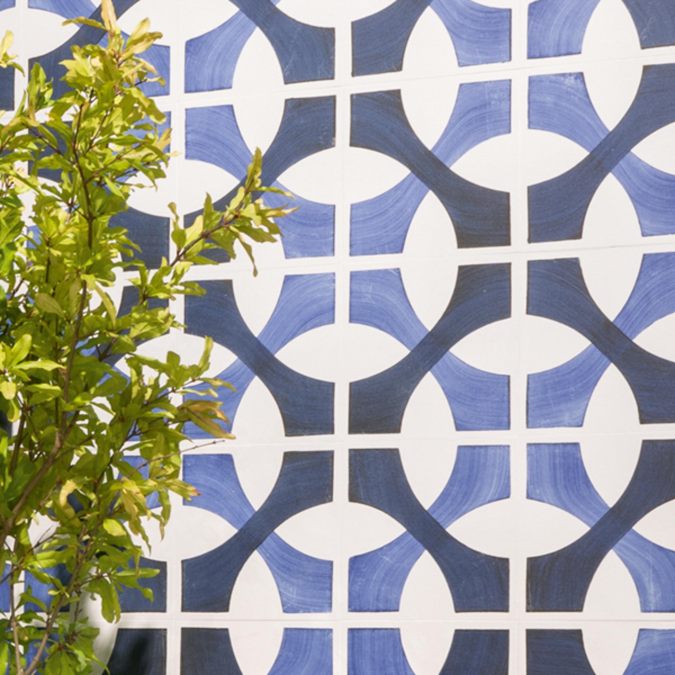Vita Sole 03 Spanish Encaustic Cement Tiles - Handmade Orange County Terracotta Floor & Wall Tiles for Kitchen, Bathroom, Patio & Outdoor Decor