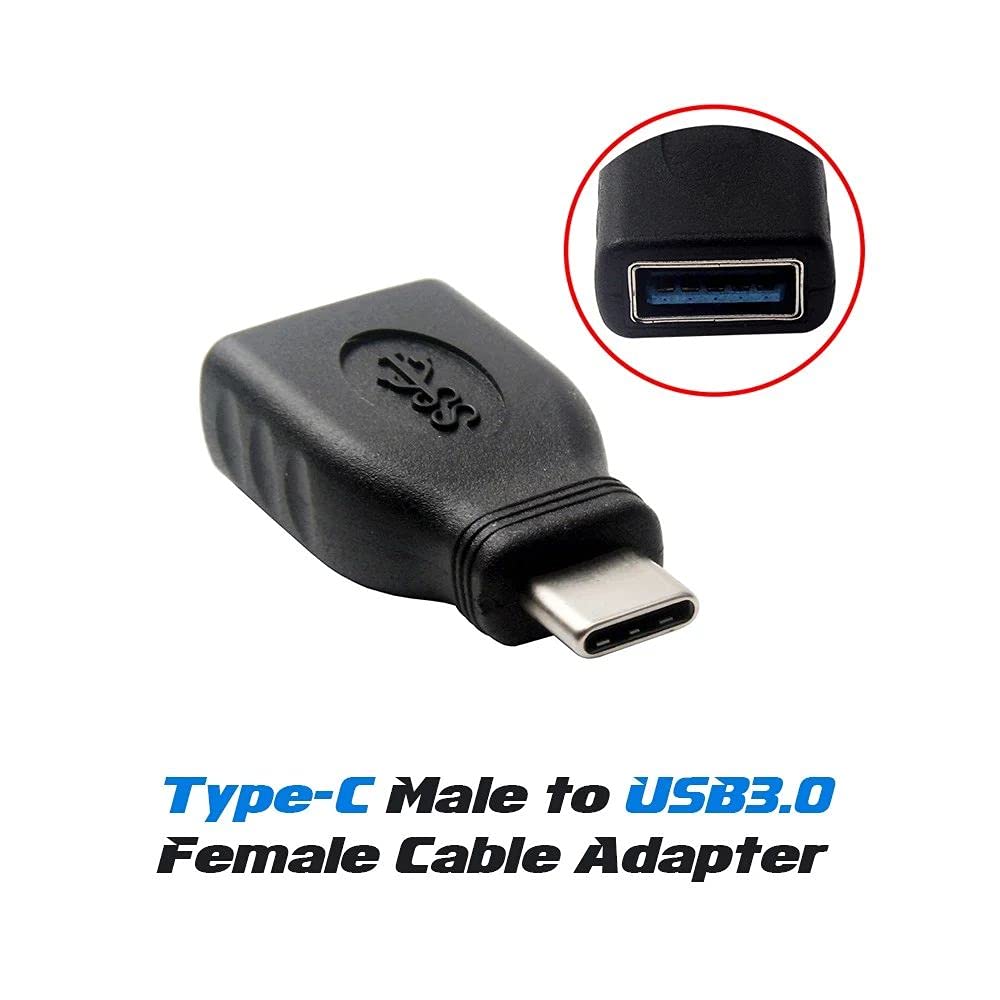 USB 3.1 Type-C Male to USB 3.0 Female OTG Adapter Converter - Fast Data Transfer & Charging Cable for Smartphones, MacBook, Tablets - Perfect for Travel, Office & Home Use