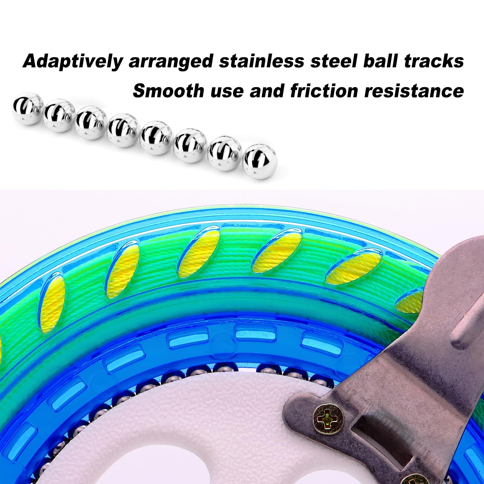**High Strength Kite Reel & String Spool with Locking Device - Metal Handle Kite String for Adults & Kids - Perfect for Beach, Park & Outdoor Kite Flying**