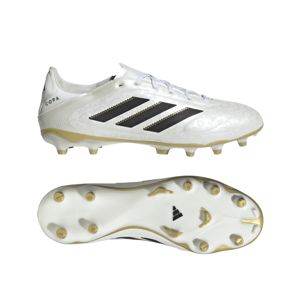 Adidas Copa Pure 3 League FG/MG Soccer Cleats for Men - Zero Metallic/Core Black/Gold Metallic - Professional Football Boots for Firm Ground & Artificial Turf - Perfect for Training & Matches