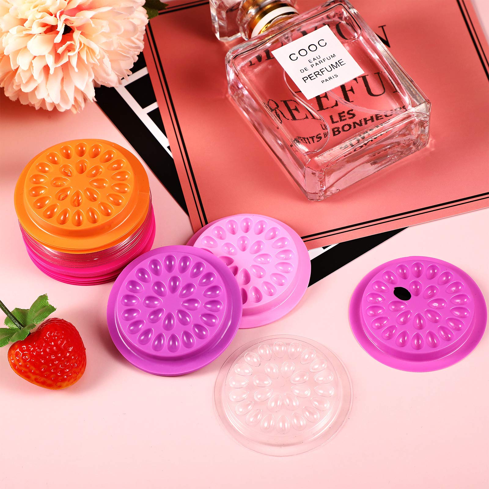 150 Pcs Disposable Eyelash Extension Glue Trays - Pink Plastic Lash Glue Holder & Palette for Professional Lash Artists - Beauty Salon Supplies for Women & Girls - Perfect for Lash Extensions, Volume Lashes & DIY Home Use