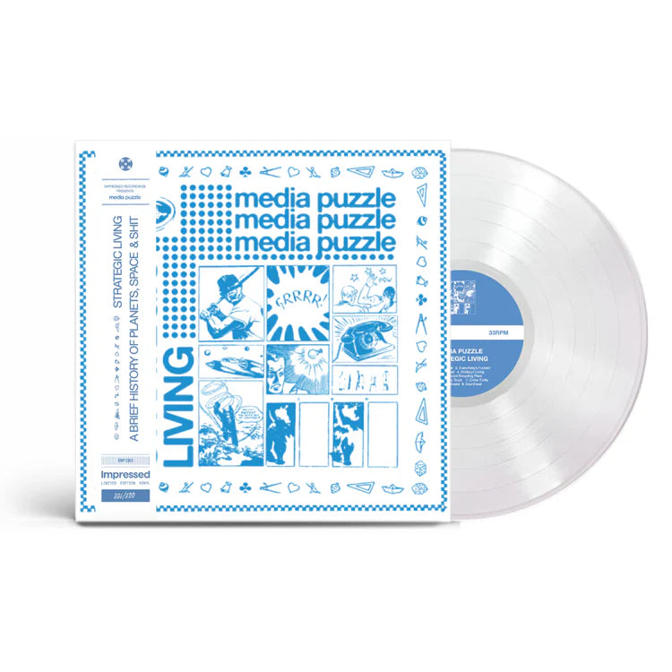 Media Puzzle - Strategic Living / A Brief History of Planets, Space and Shit - Vinyl LP Record - Perfect for Music Collectors & Space Enthusiasts
