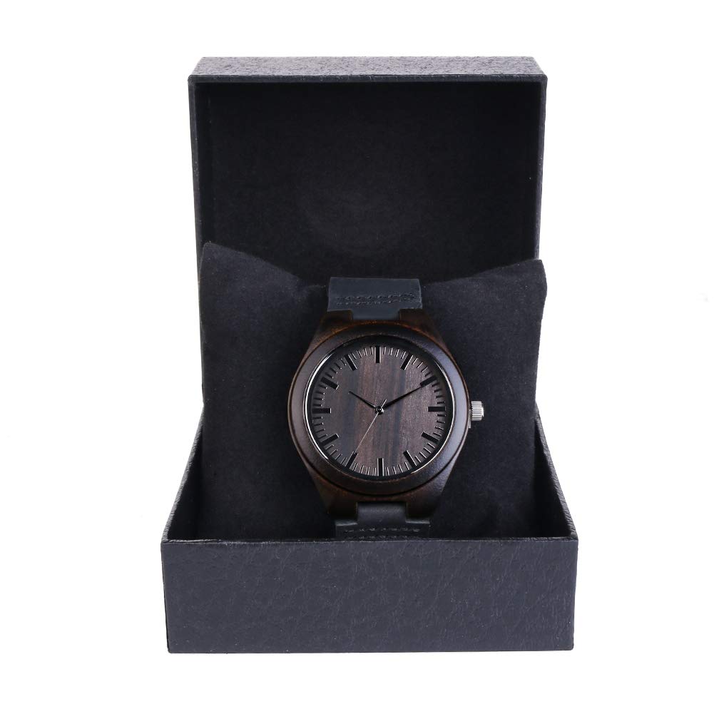 WASTIME Wooden Watch for Men & Women - Stylish Chronograph Military Casual Calendar Wooden Watch with Date Display | Perfect for Outdoor Adventures, Daily Wear & Unique Gifts
