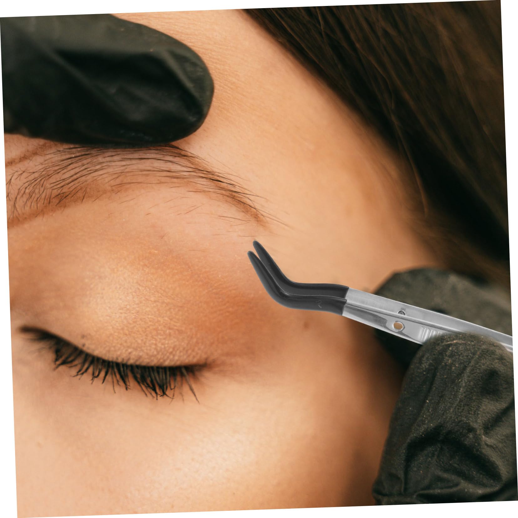 SEWACC Ergonomic Handle Stamp Tweezers - Precision Jewelry Making & Eyelash Extension Tools for Collectors & Professionals | Perfect for Crafts, DIY Projects & Beauty Salons