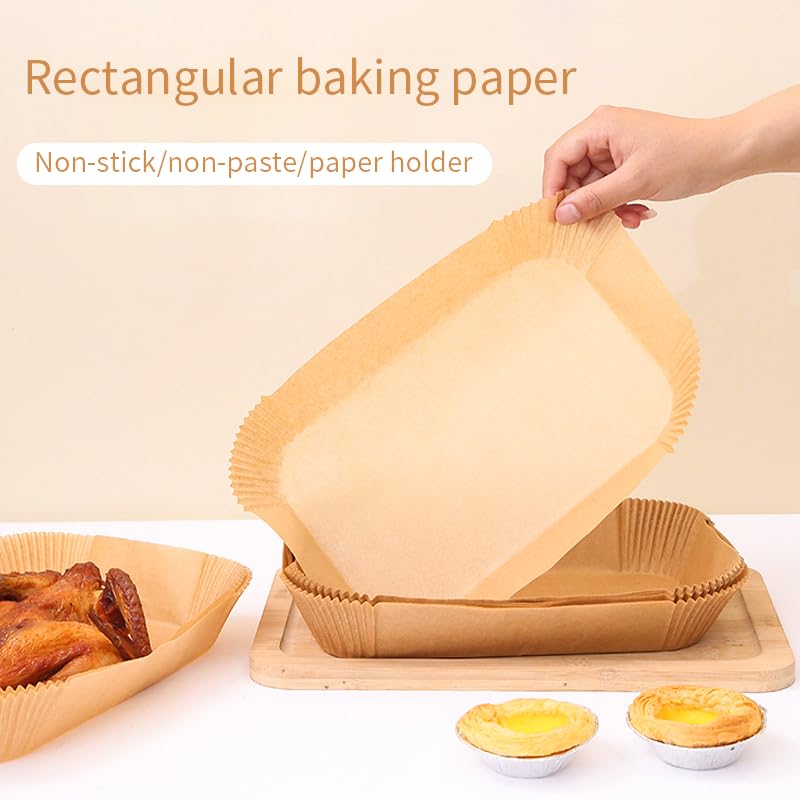 125 PCS Disposable Air Fryer Liners - 11x6 Inch Unbleached Parchment Paper for Ninja Smart XL Air Fryer, Non-Stick & Safe Baking Accessories - Perfect for Air Frying, Roasting, and Reheating Food
