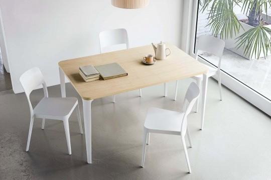 Midj Nene S PP Side Chair - Modern Plastic Dining Chair for Home, Office, and Cafe Use
