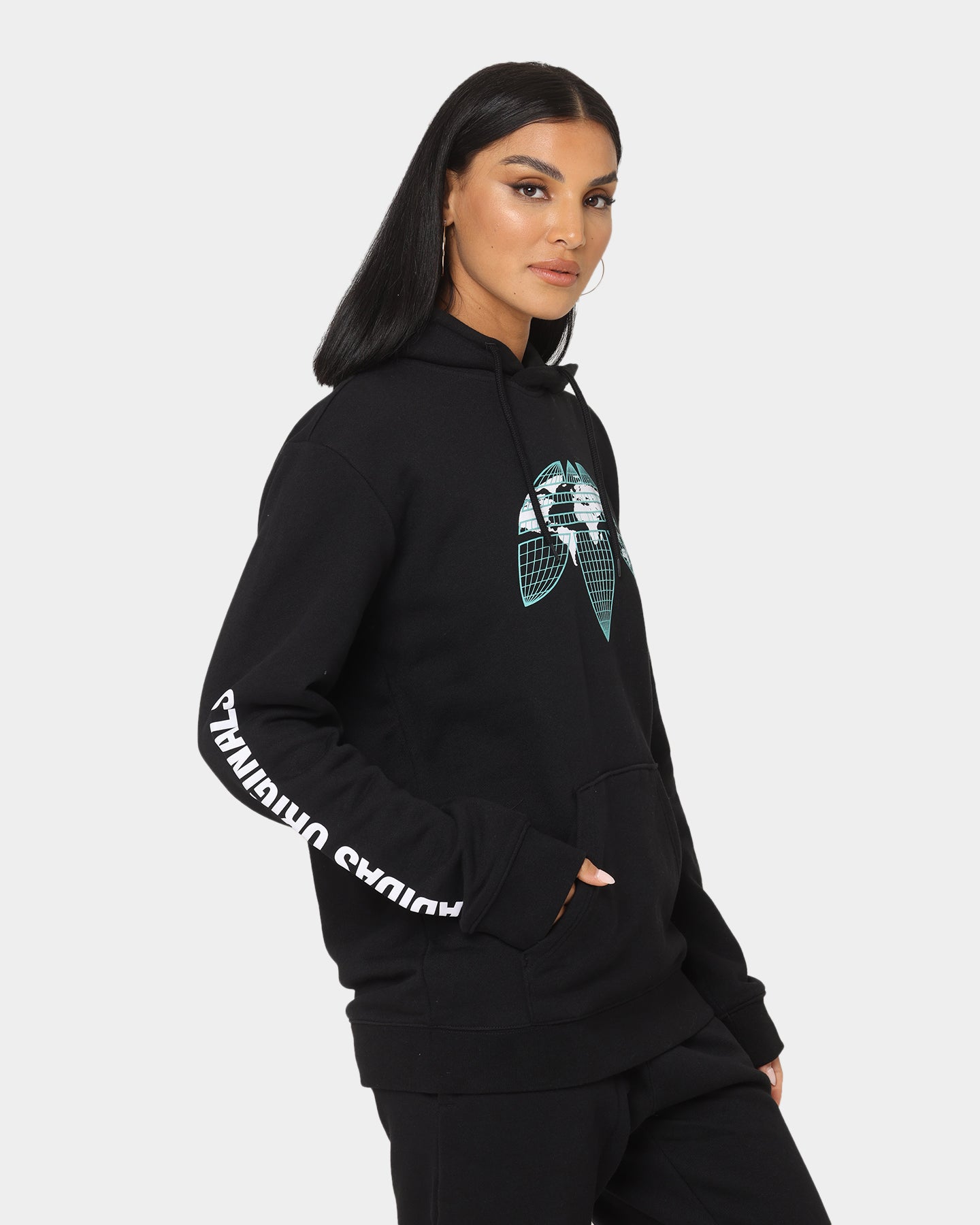 Adidas Graphics United Hoodie for Men - Black Pullover Hooded Sweatshirt | Casual Streetwear for Gym, Running & Everyday Wear