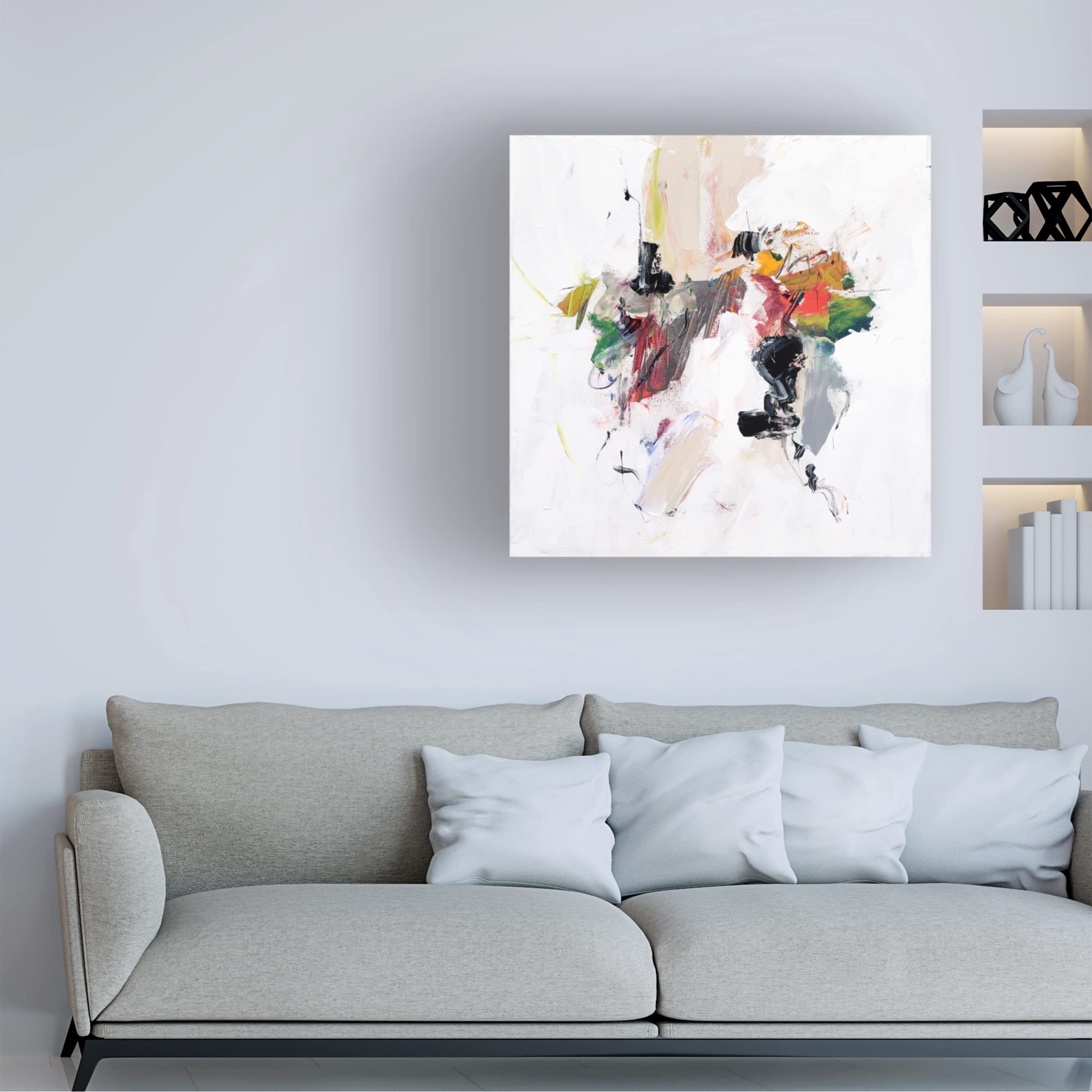 Trademark Fine Art 'Go For It' Canvas Wall Art by Suzanne McCourt - Modern Home Decor for Living Room, Bedroom & Office