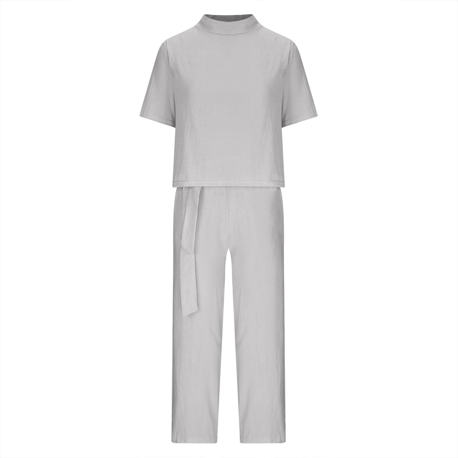 2-Piece Women's Summer Outfits - Linen Shorts & Dress Beach Vacation Sets | Casual Beachwear, Bridal Getaway, Tropical Holiday Outfits for Women | Perfect for Seaside Vacations, Resort Wear & Summer Getaways