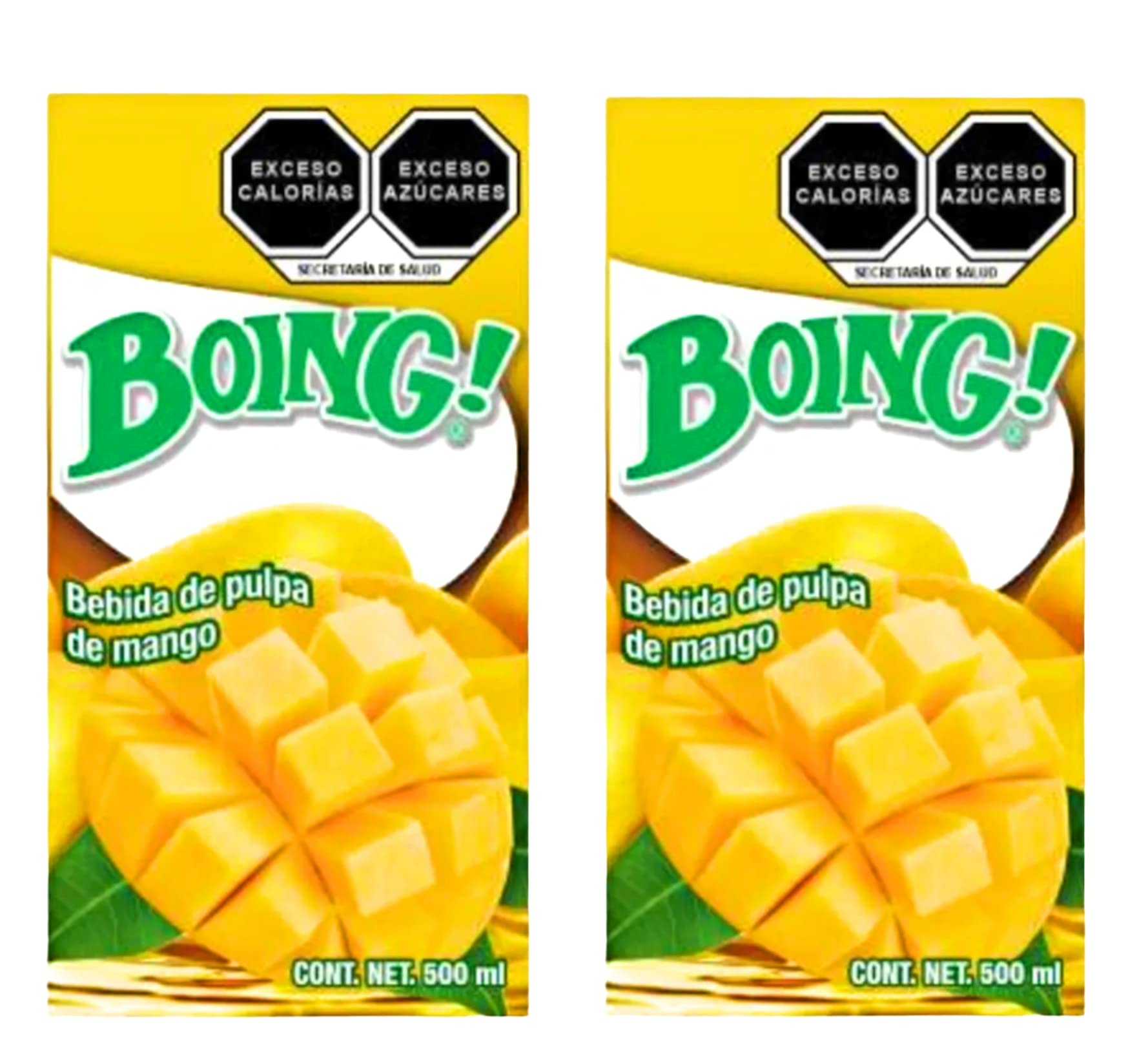 Boing Juice Mexican Mango Drink 16.9oz (500ml) - Pack of 2 Tetra Paks | Authentic Mexican Beverage | Perfect for Parties, Lunchboxes & Refreshing Snacks | Free Shipping on Orders Over $25