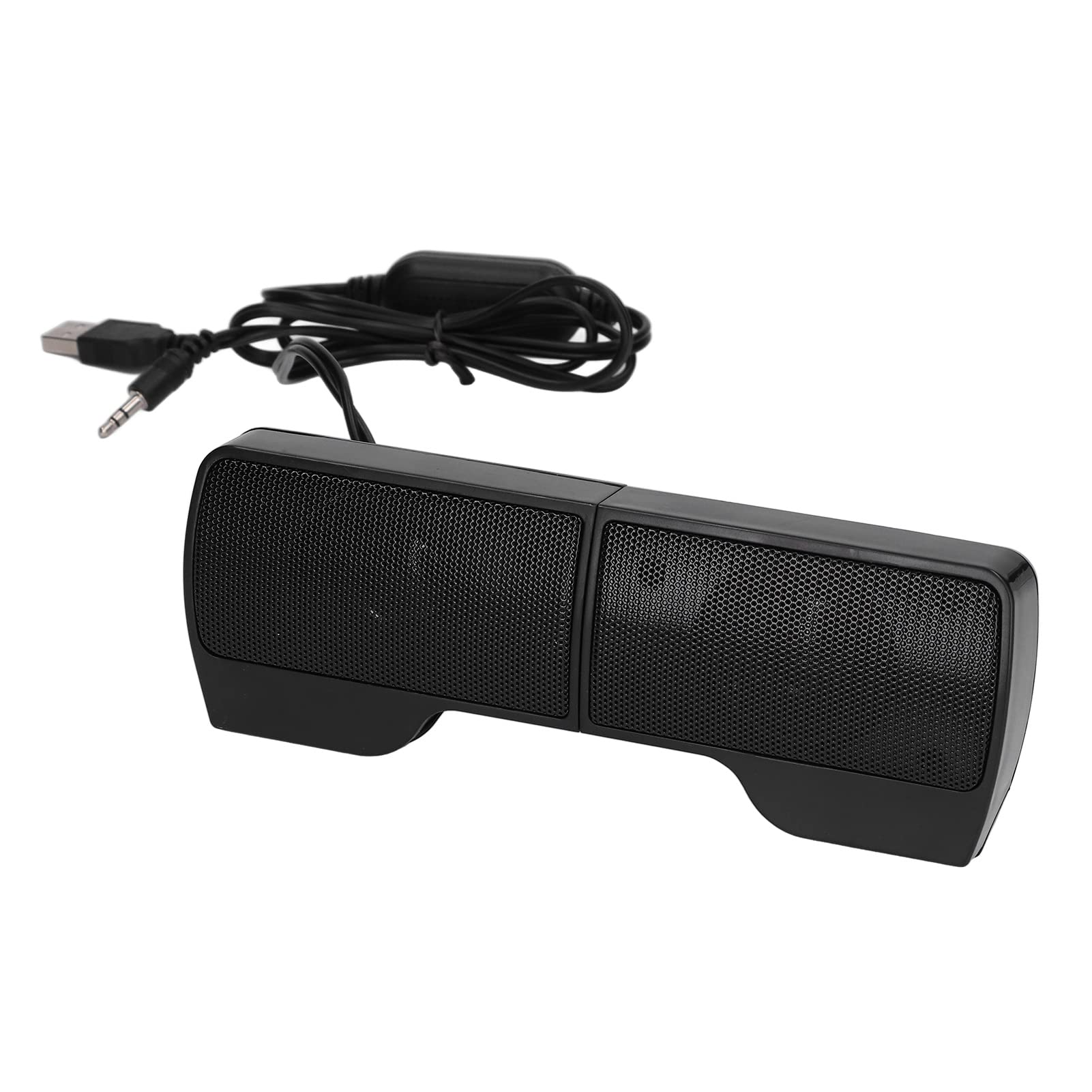 SUNGOOYUE USB Powered Wired Laptop Speakers - Stereo Soundbar with Adjustable Monitor Clip for PC, Desktop, Notebook | Perfect for Home Office, Gaming & Online Meetings