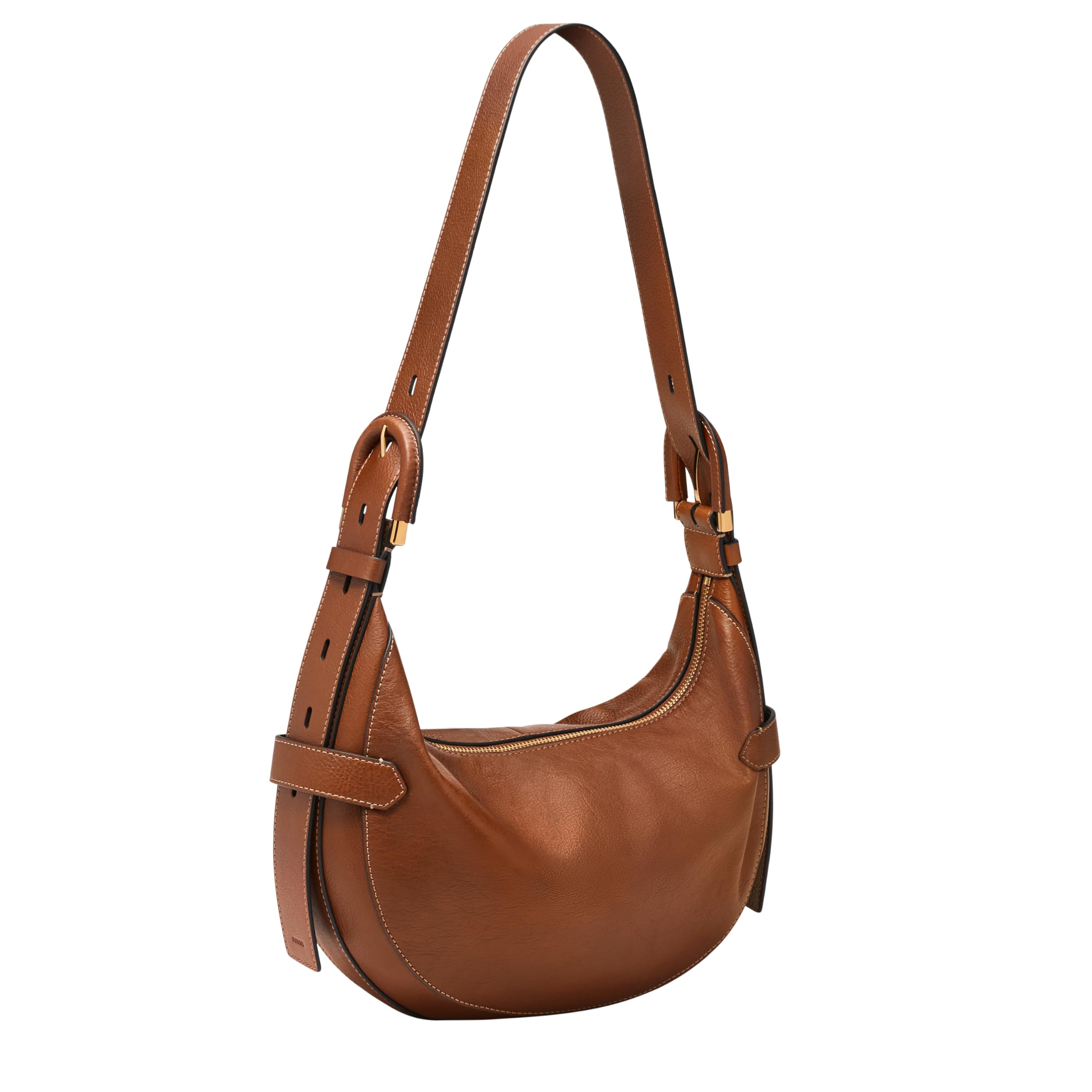 Fossil Women's Harwell Genuine Leather Hobo Purse - Stylish Handbag for Everyday Use, Work & Travel