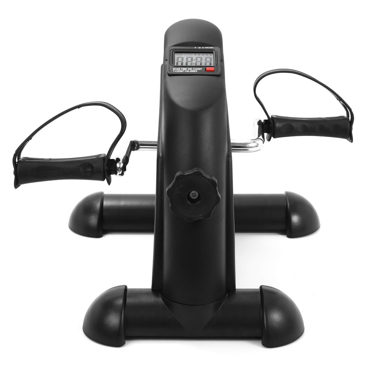 Portable Under Desk Mini Bike Pedal Exerciser - Adjustable Resistance, LCD Display - Compact Indoor Cycling & Leg Workout for Home & Office Use