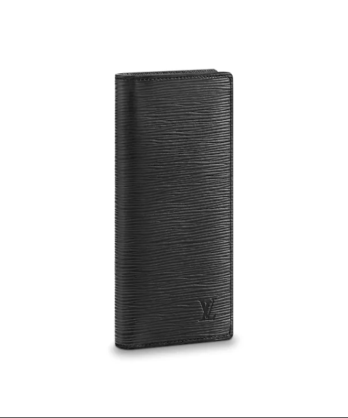 Authentic LV Brazza Wallet in Epi Leather Noir - Luxury Men's Bifold Wallet for Everyday Use & Business Occasions