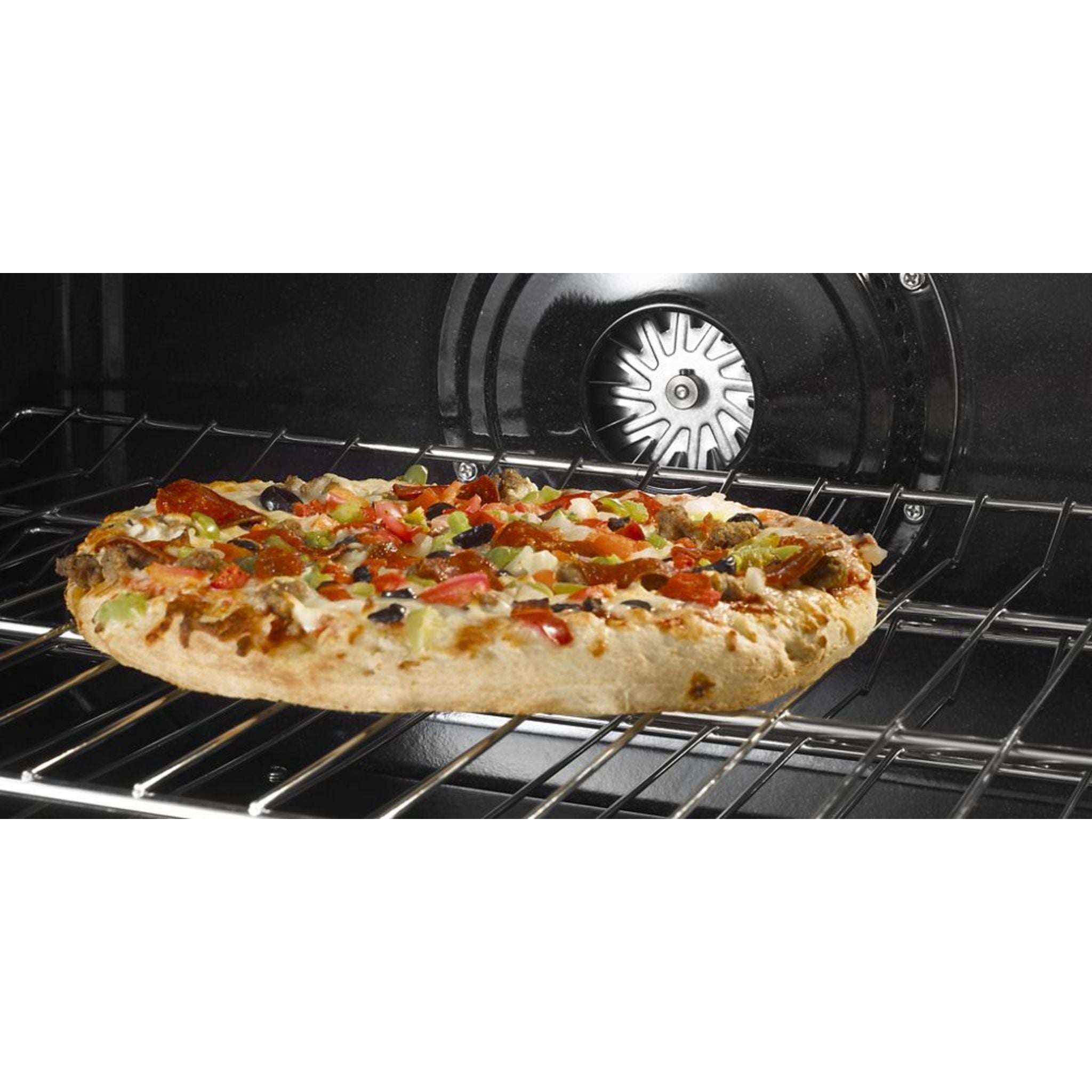 Whirlpool WOEC7030PV 30-Inch True Convection Wall Oven - Black Stainless Steel | Built-In Electric Oven with Even Baking & Roasting | Perfect for Home Kitchens & Professional Cooking