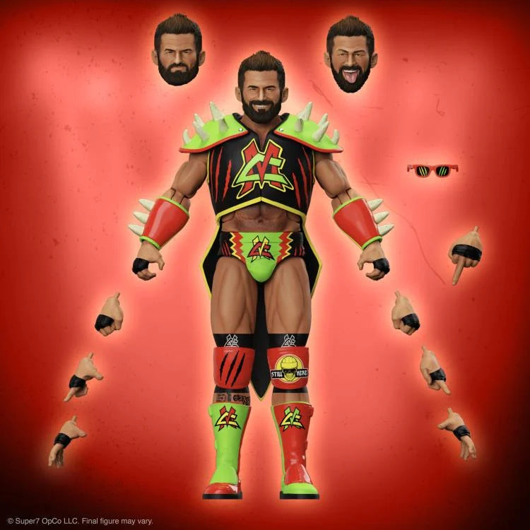 Matt Cardona (Prehistoric) Major Wrestling Figure Podcast ULTIMATES! Collectible Action Figure - Perfect for Wrestling Fans, Collectors, and Display in Home or Office