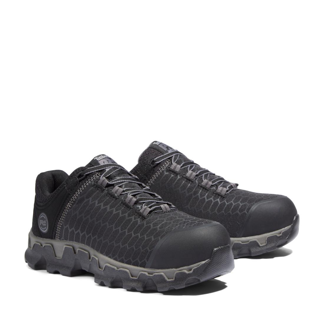Powertrain Sport SD35 Women's Alloy Toe Work Shoes - Black | Slip Resistant & Comfortable Safety Shoes for Construction, Warehouse & Industrial Work