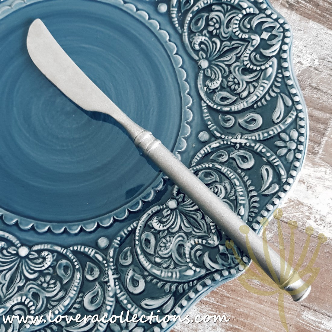 Colonial Rustic Matt Silver Stainless Steel SS304 Butter Knife - High-Quality Kitchen Cutlery for Spreading Butter, Jam & Cheese | Perfect for Dining, Tea Parties & Breakfast