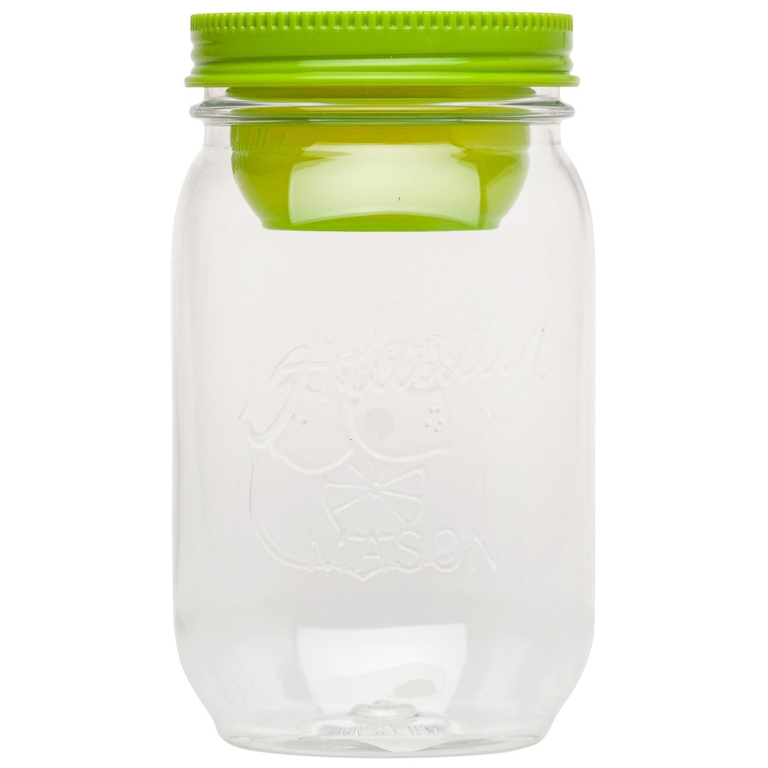 Aladdin Classic Mason Salad Jar with Sauce Holder 34oz (946mL) - Perfect for Meal Prep, Office Lunches & Healthy Eating - BPA-Free Leakproof Glass Container