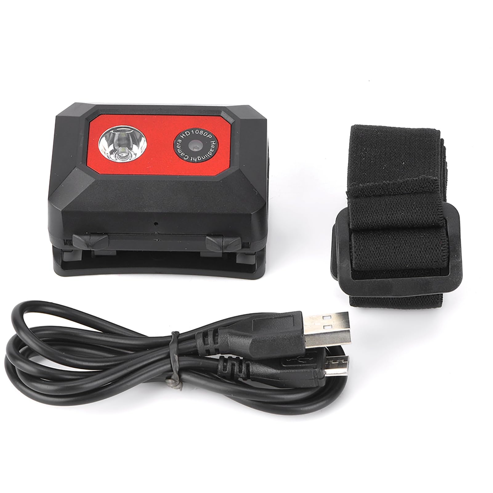 1080P HD Head Mounted Sports Camera with Adjustable Elastic Headband - Waterproof Action Cam for Cycling, Skiing, Hiking & Outdoor Adventures