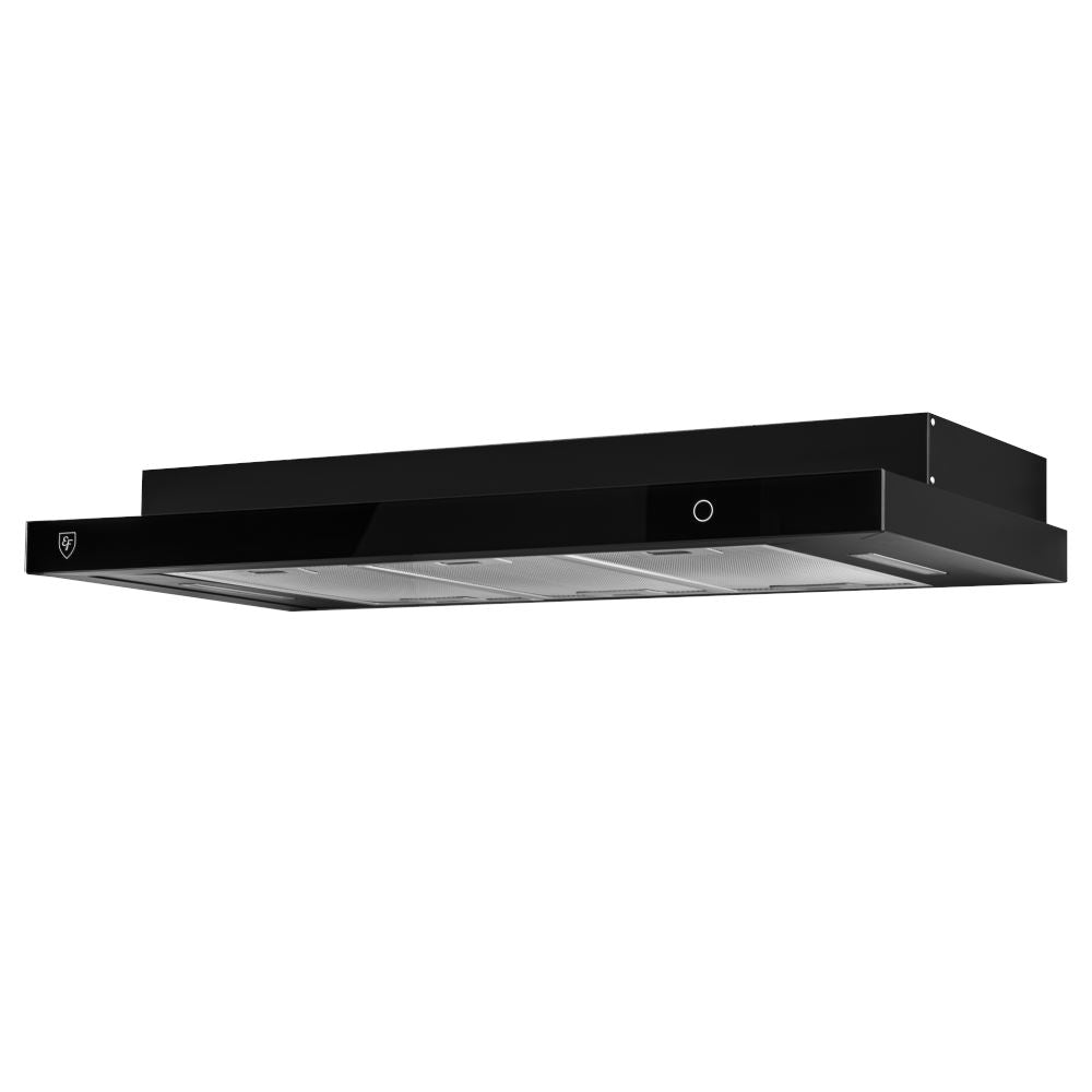 EF 90cm Conventional Range Hood EFCH 9234T BK - Stainless Steel Kitchen Exhaust Fan for Stove Top Ventilation, Smoke & Odor Removal
