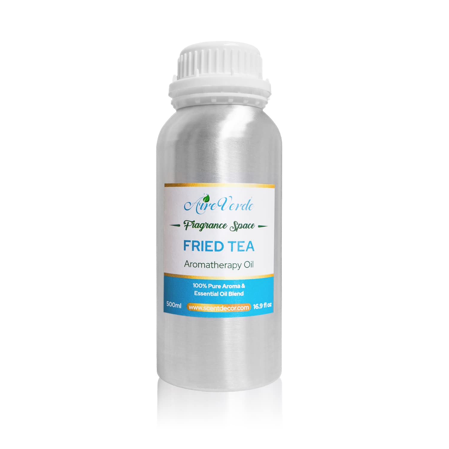Premium Fried Tea Scent AireVerde Essential Oil Diffuser Refill - 500ml Waterless Aromatherapy Oil for Home, Office & Spa - Luxury Fragrance Oil Blends for Relaxation & Stress Relief