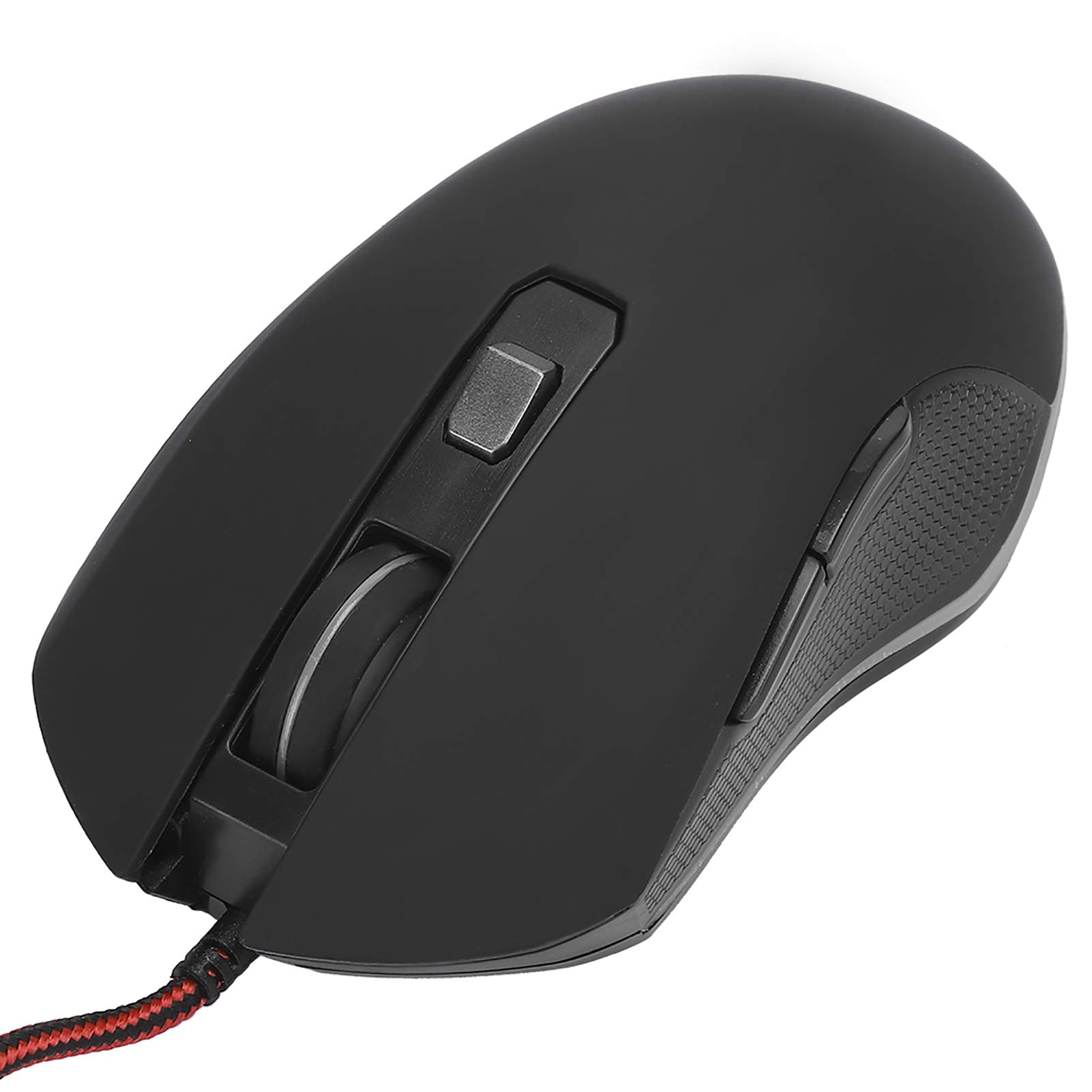 Fasient1 Wired Gaming Mouse USB - 8 Programmable Buttons, Mechanical Switches, 3200 DPI, RGB Breathing Light - Ergonomic PC Gaming Mouse for Laptop & Desktop (Black) - Perfect for FPS, MOBA & MMO Games