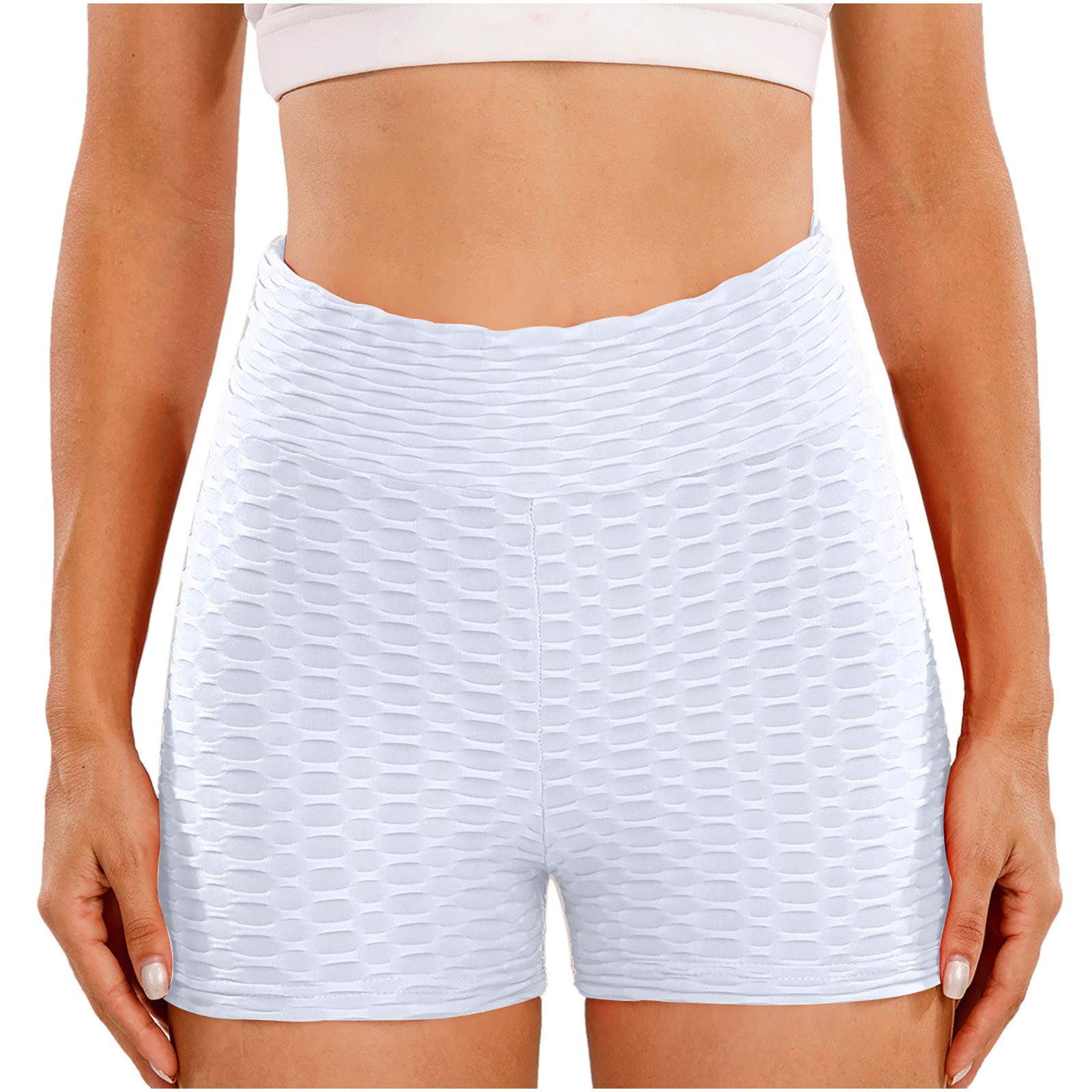 Posijego Women's Tummy Control High Waisted Leggings - Summer & Fall Workout Pants, Bodycon Compression Shorts for Yoga, Running & Everyday Wear