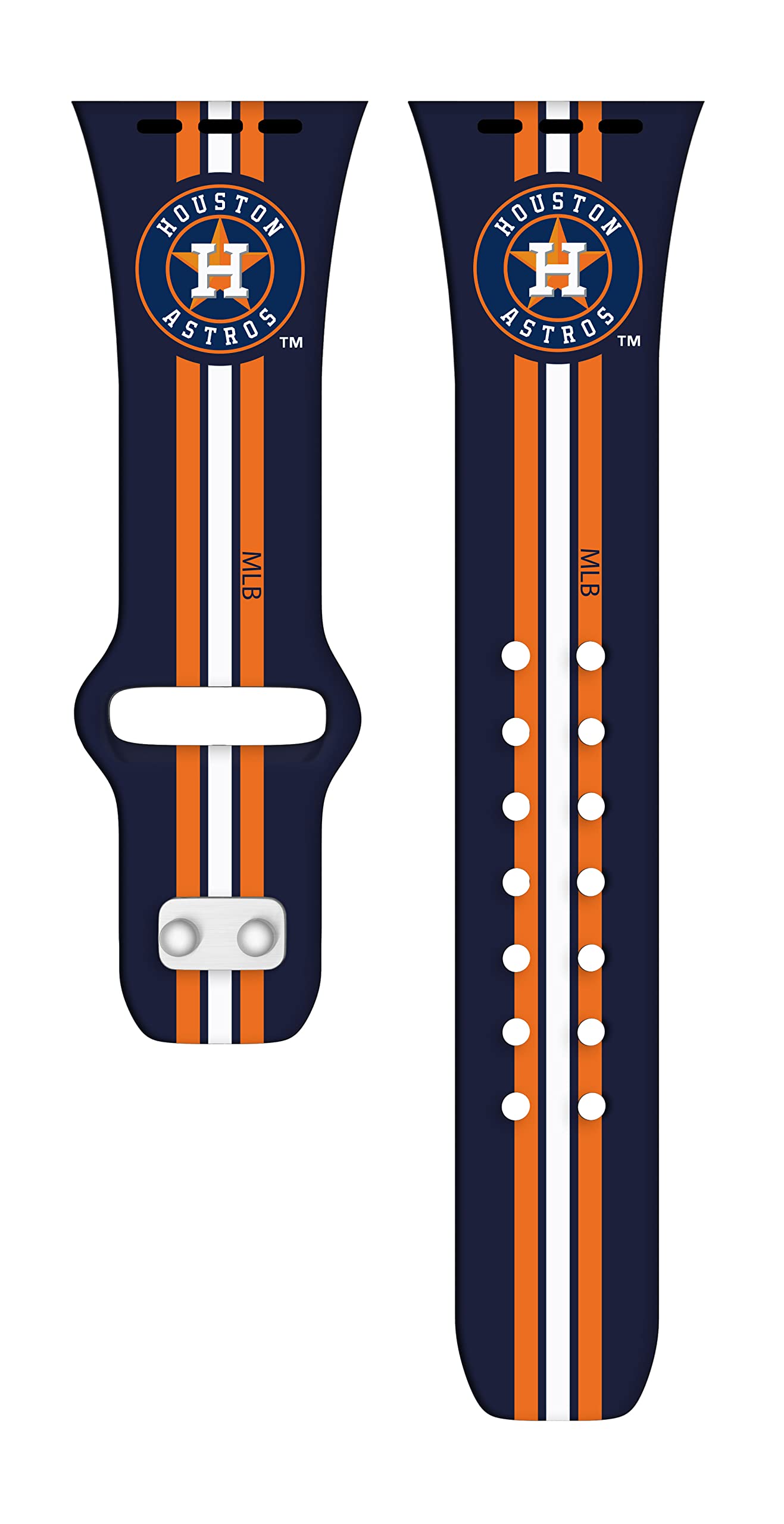 Houston Astros Apple Watch Band - Premium HD Game Time Sports Strap for Apple Watch Series 1/2/3/4/5/6/7/8/SE - Perfect for Baseball Fans, Workouts & Game Day Accessories