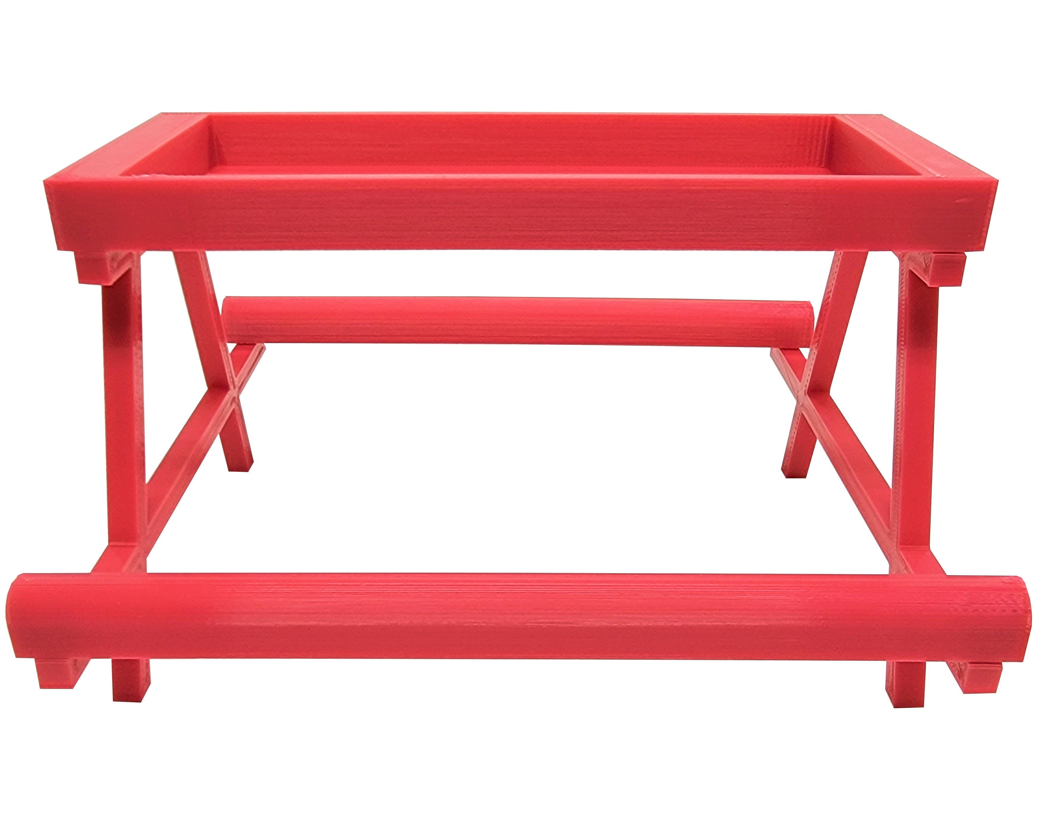 7 Inch Long Pink Chick Picnic Table - Fun Chicknic Treat Feeder Bench for Pet Birds - Perfect for Bird Cages, Aviaries & Backyard Playtime