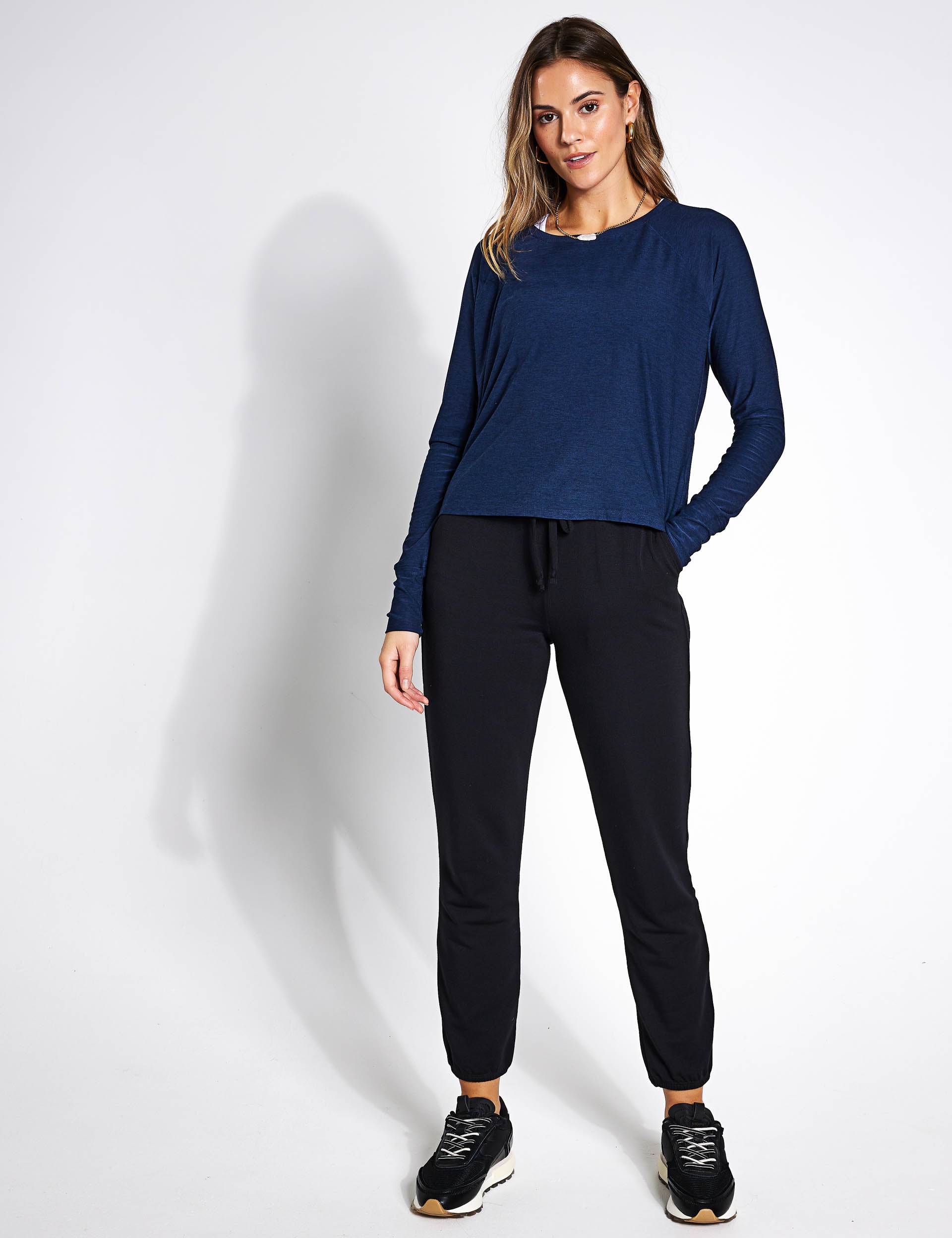 Featherweight Daydreamer Pullover - Nocturnal Navy | Lightweight & Comfortable Sweatshirt for Women | Perfect for Casual Wear, Lounging & Travel