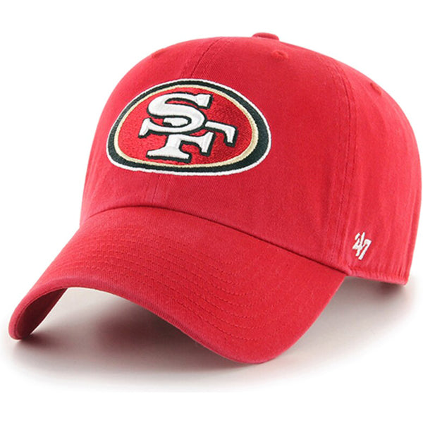 San Francisco 49ers Official NFL Clean Up Adjustable Hat - Stylish Baseball Cap for Men & Women - Perfect for Games, Tailgating & Everyday Wear