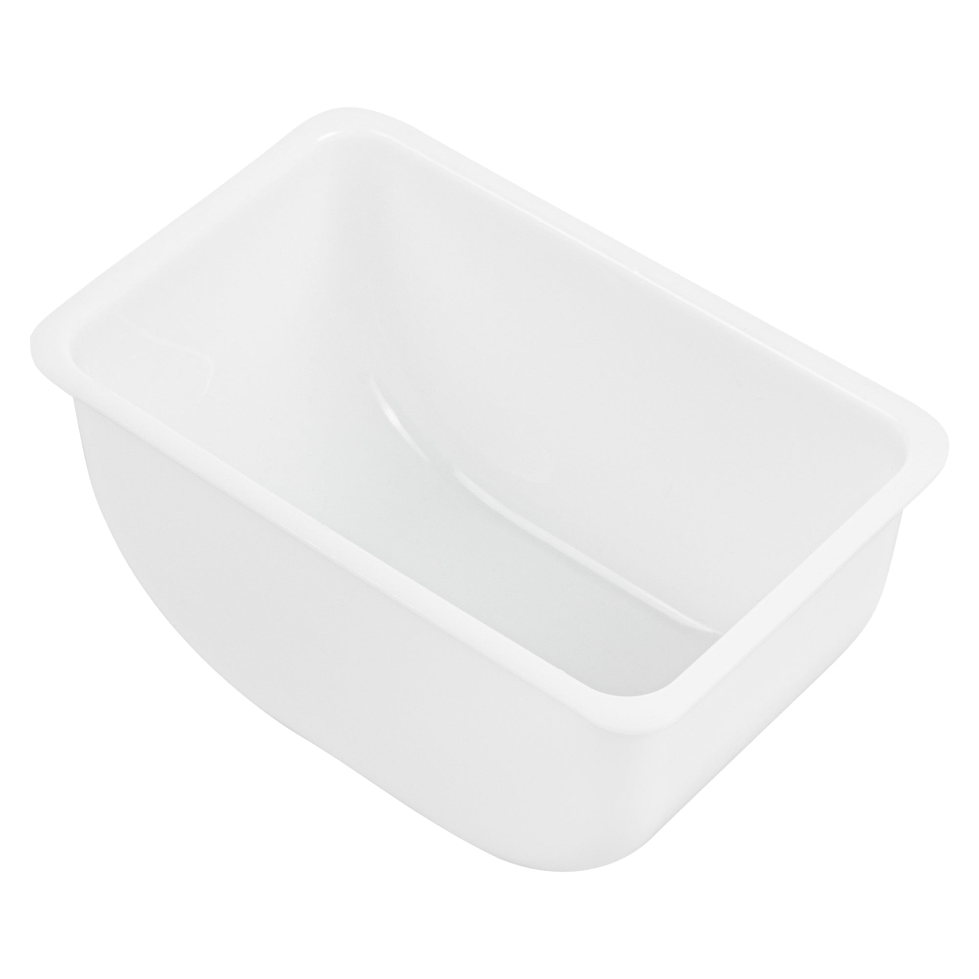 Bar Lux 1.25 Pint White Plastic Insert for 5-Compartment Condiment Caddy - 5-Pack | Perfect for Restaurants, Cafes & Home Kitchen Organization