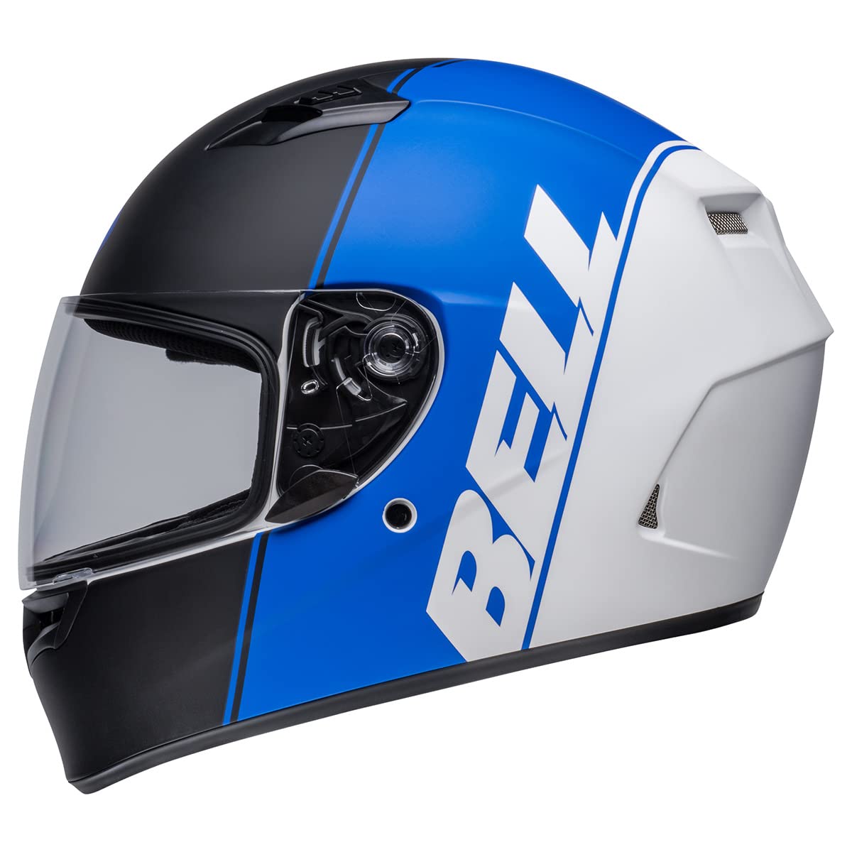 Bell Qualifier Full-Face Motorcycle Helmet - DOT Certified (Matte Black/Blue/White) - Small Size for Men & Women - Comfortable & Lightweight for Street Riding, Racing & Commuting