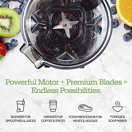 COSORI 1500W Professional Blender for Smoothies, Shakes & Ice Crushing - 800W Auto Blend Base, Variable Speed Control, Includes 2 x 24oz & 1 x 12oz Cups - Perfect for Nutrient Extraction, Protein Shakes & Frozen Fruit Blending at Home or Gym