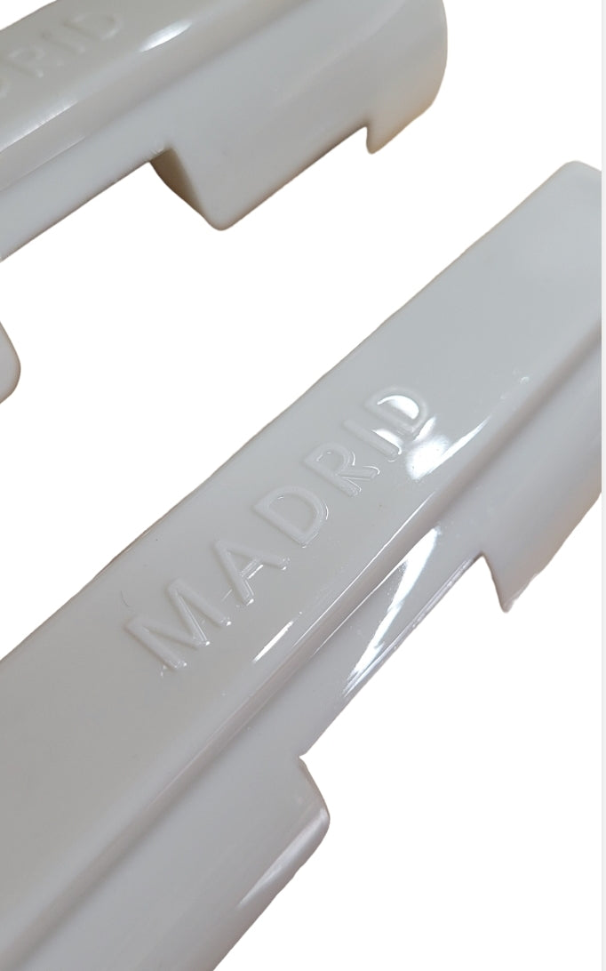 MADRID Skateboard Copers 4.75 Inch (Set of 2) - White - Durable Skateboard Accessories for Street and Park Riding