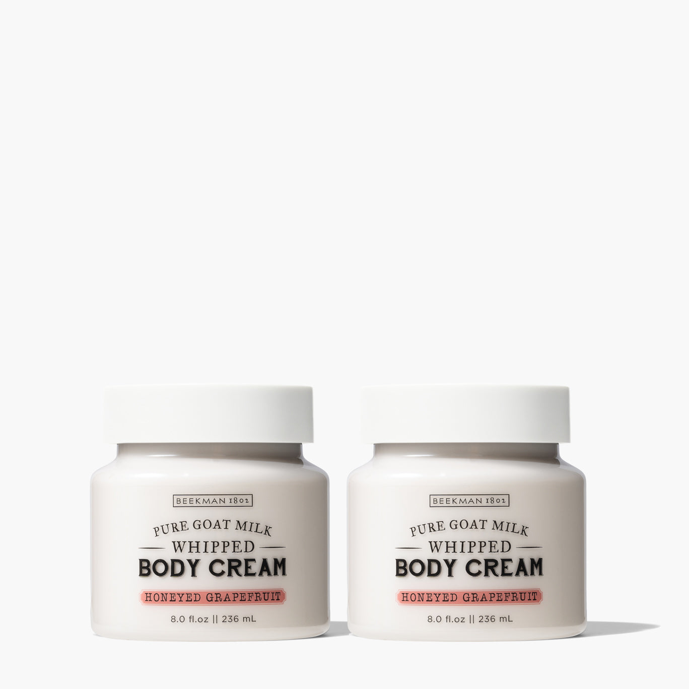 Honey Grapefruit Whipped Body Cream Set of 2 - Ultra Moisturizing & Nourishing for Dry Skin - Perfect for Daily Hydration & Spa Nights