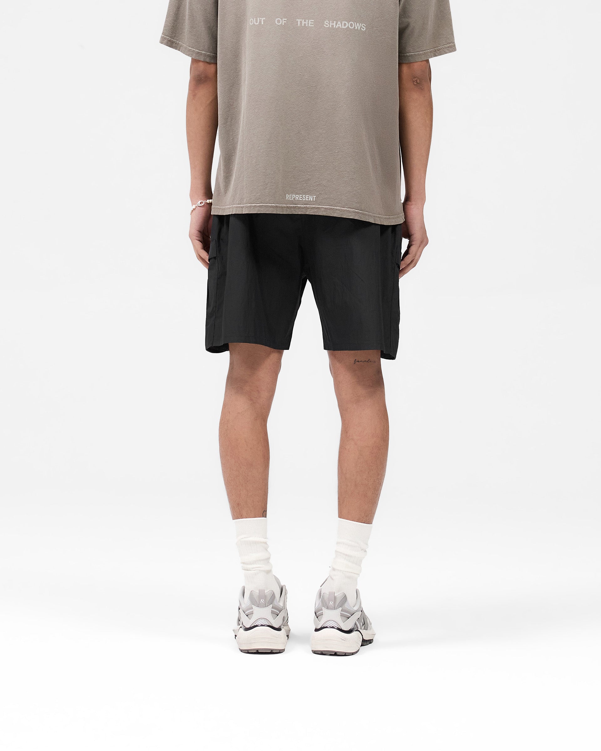 Tech Cargo Shorts for Men - Jet Black | Durable Workout & Hiking Pants | Perfect for Outdoor Activities, Gym & Casual Wear