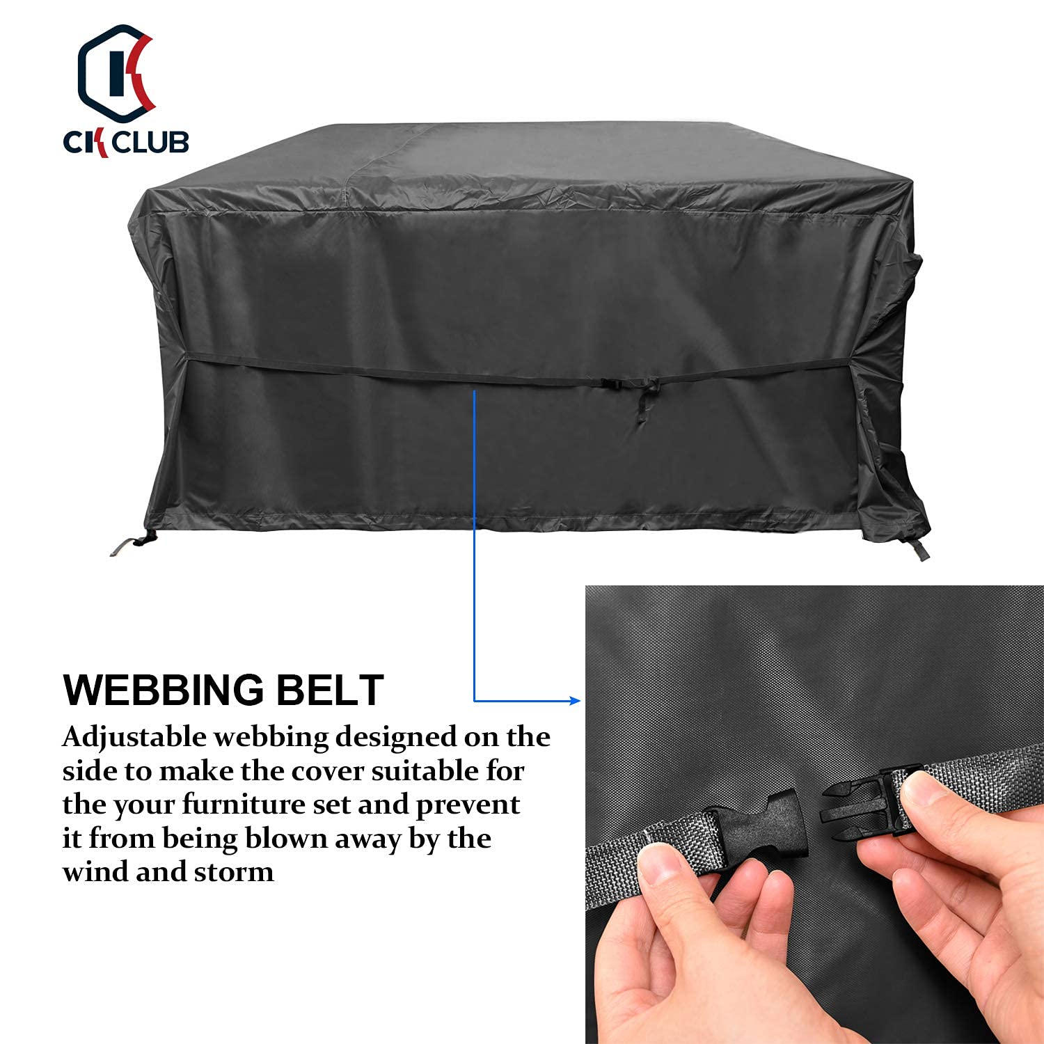 Heavy Duty Waterproof Outdoor Sectional Sofa Cover 110